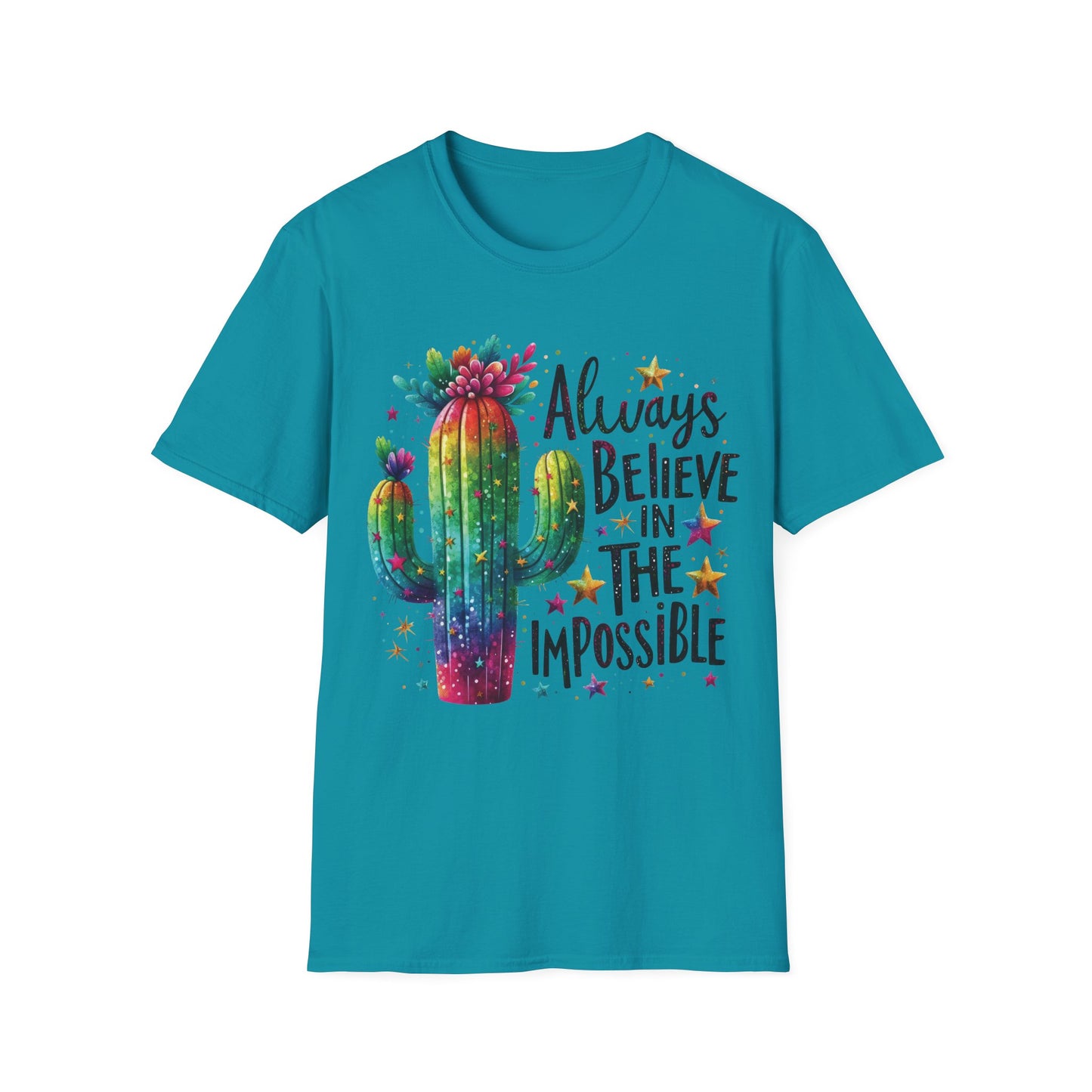 Always Believe In The Impossible - Motivational Teacher's Unisex Short Sleeve T-Shirt