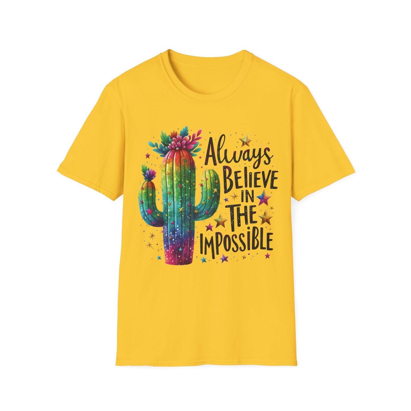 Always Believe In The Impossible - Motivational Teacher's Unisex Short Sleeve T-Shirt