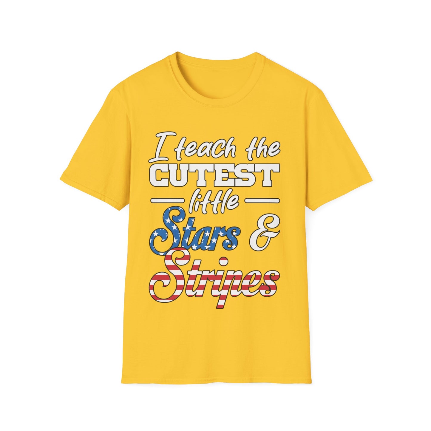 I Teach The Cutest Little Stars & Stripes - Unisex Short Sleeve T-Shirt