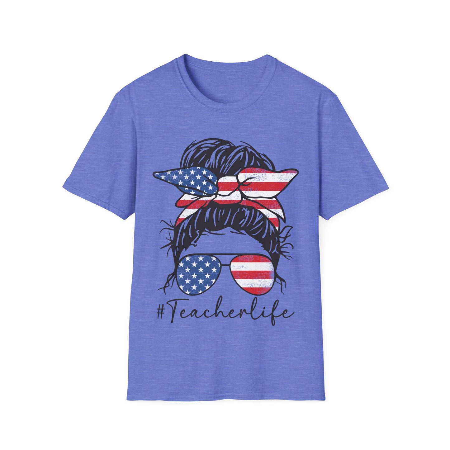 Teacher Life Patriotic - Unisex Short Sleeve T-Shirt