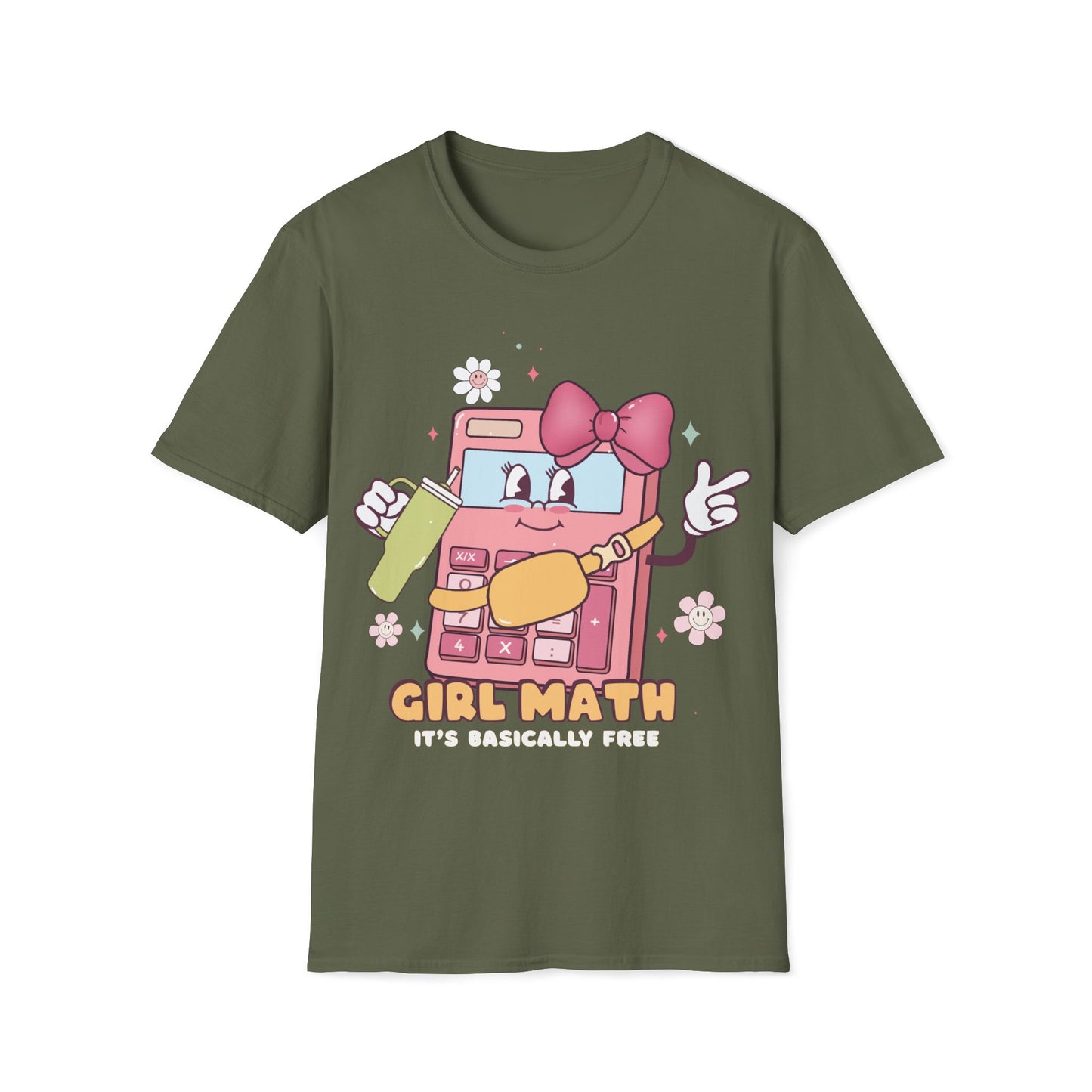 Girl Math - Cute, Graphic, Playful Teacher T-shirt