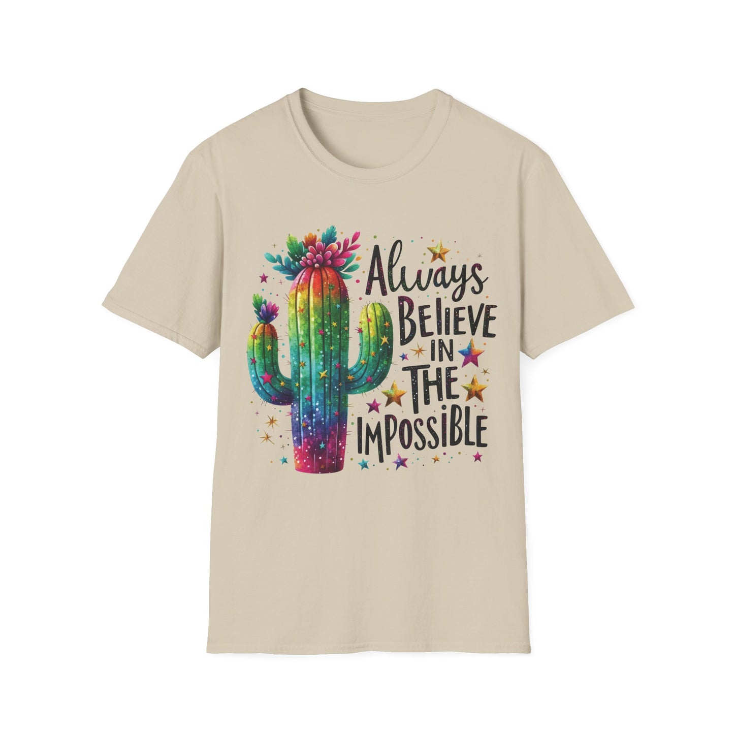Always Believe In The Impossible - Motivational Teacher's Unisex Short Sleeve T-Shirt