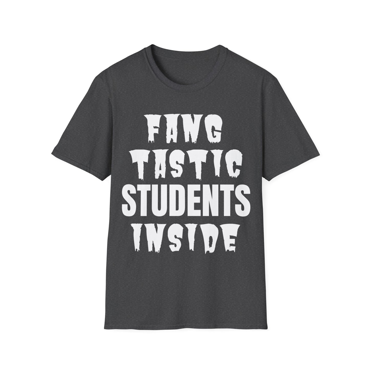 Fang-Tastic Students Inside Halloween Teacher T-Shirt + Hoodie | Funny Classroom Outfit