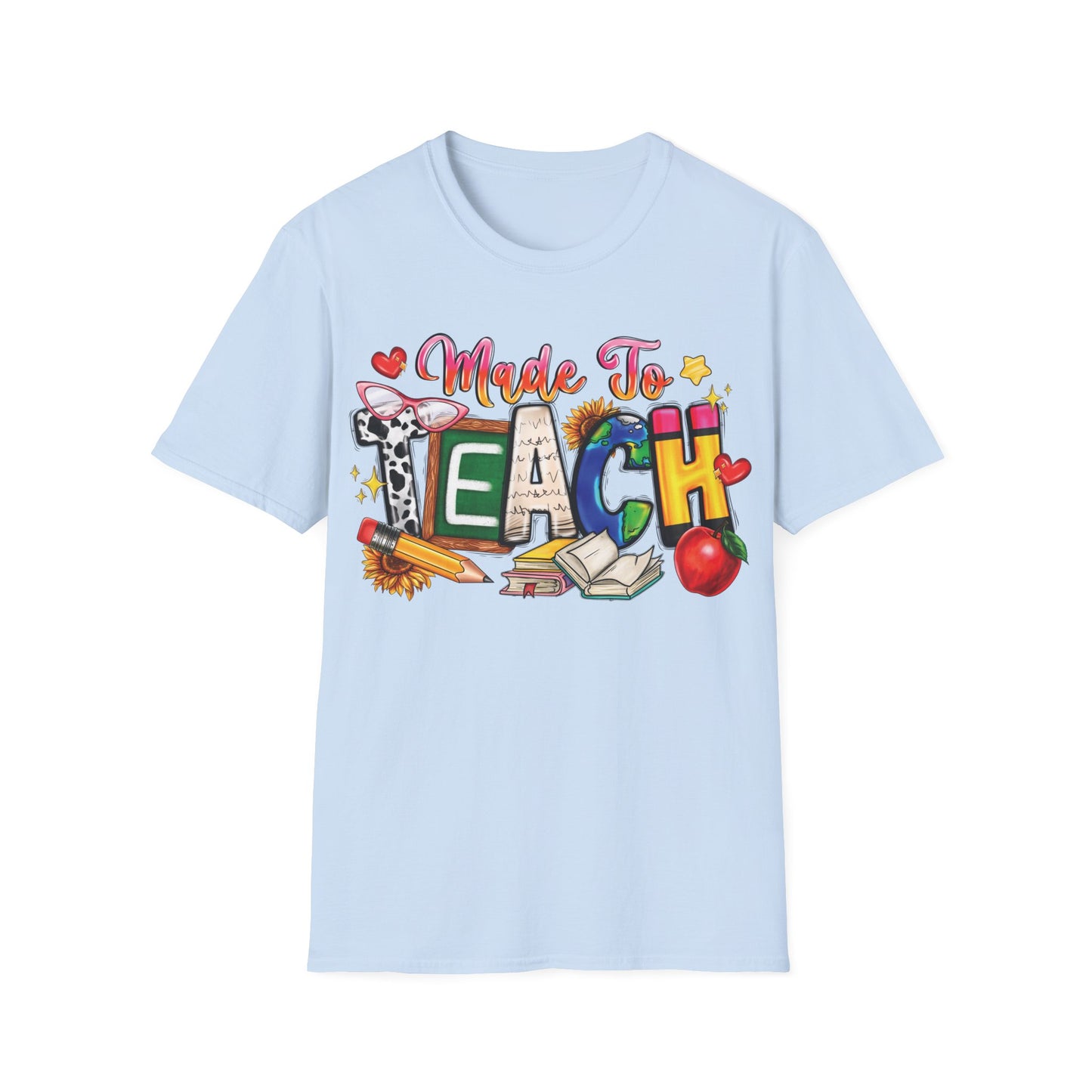 Made To Teach - Cheerful Unisex Short Sleeve T-Shirt