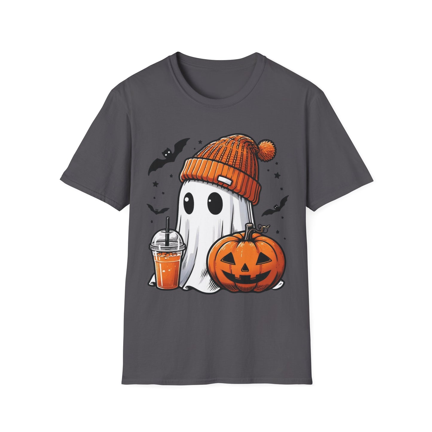 Halloween Juice Ghost T-Shirt | Cute Spooky Pumpkin + Ghost Graphic Tee