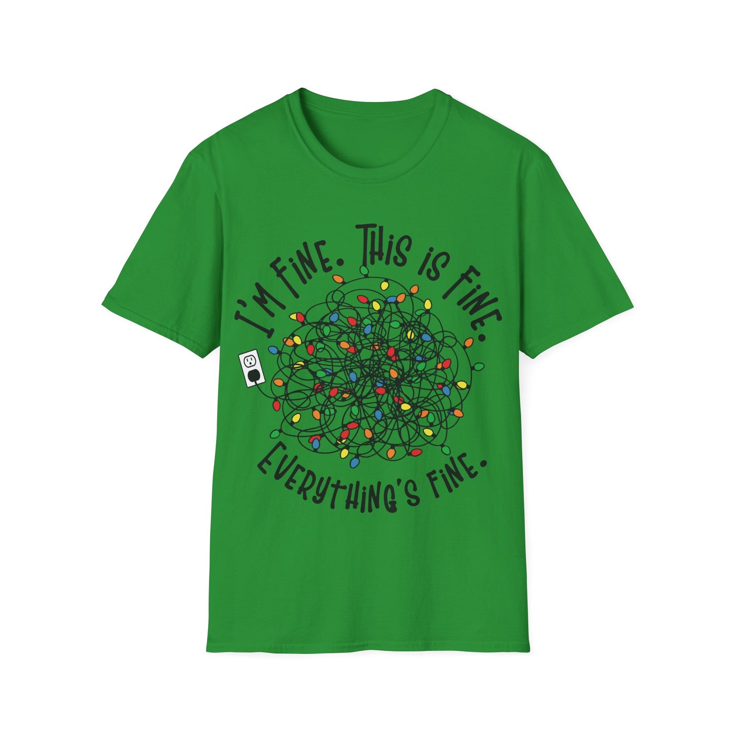 Tangled Christmas Lights T-Shirt – Funny Holiday Unisex Tee