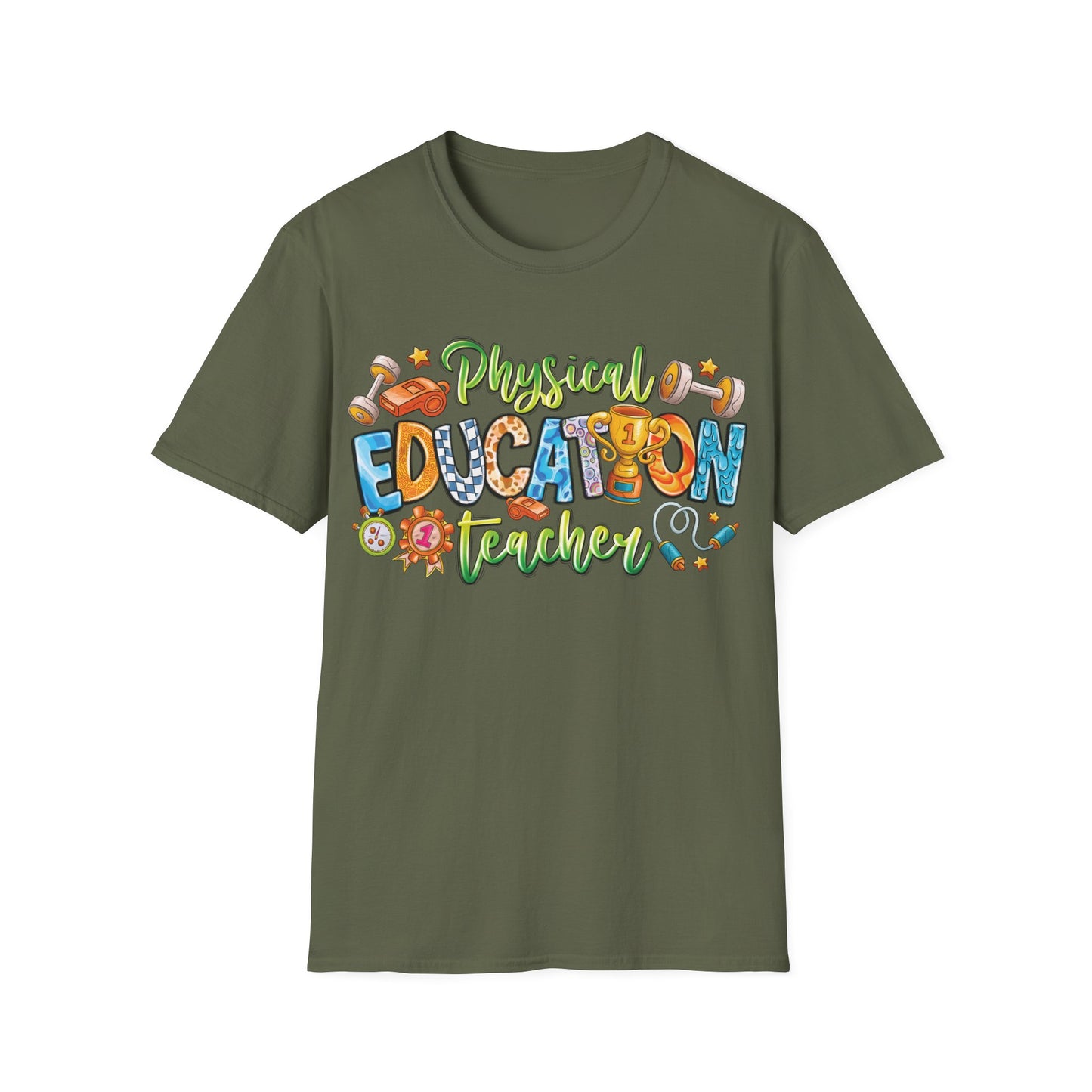 Physical Education Teacher - Cheerful Unisex Short Sleeve T-Shirt