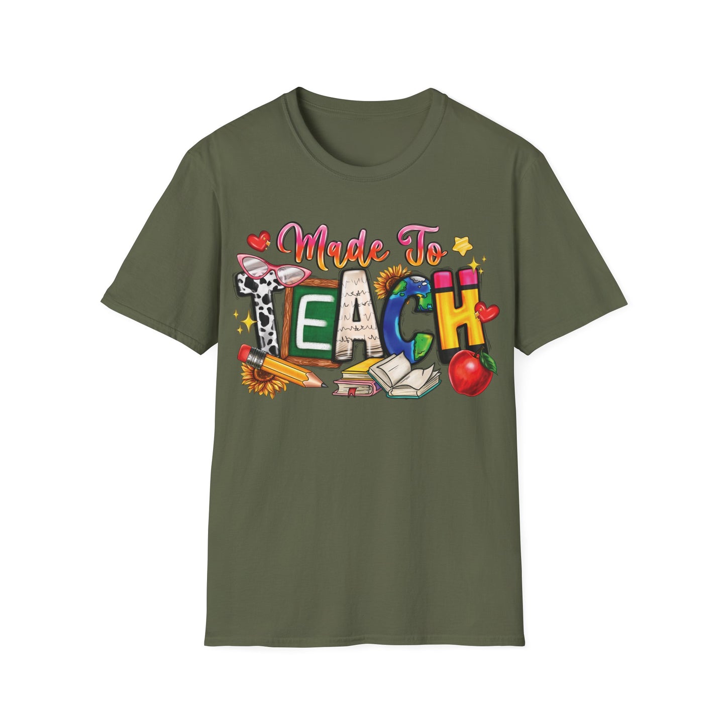 Made To Teach - Cheerful Unisex Short Sleeve T-Shirt