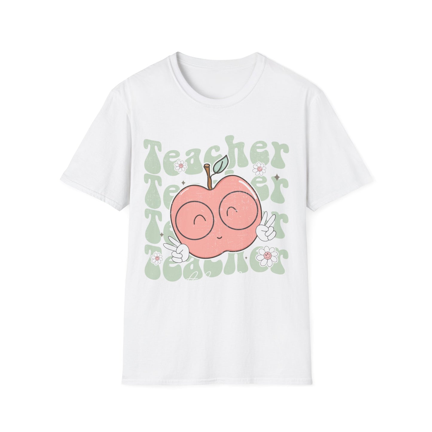 Teacher T-shirt: Cute Apple Design with Love