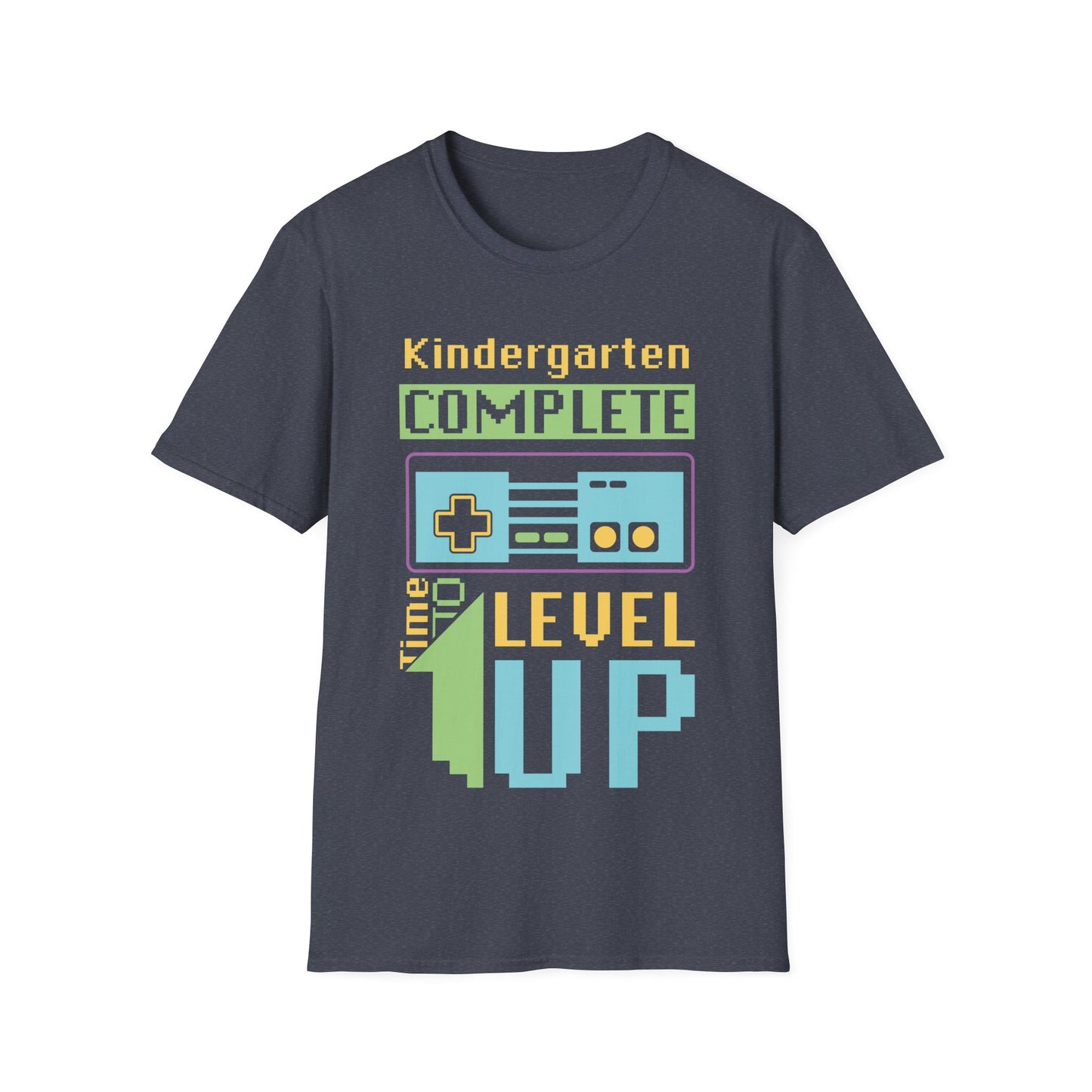 Kindergarten Complete - Level Up - Cheerful Gaming Fun Unisex Short Sleeve T-Shirt