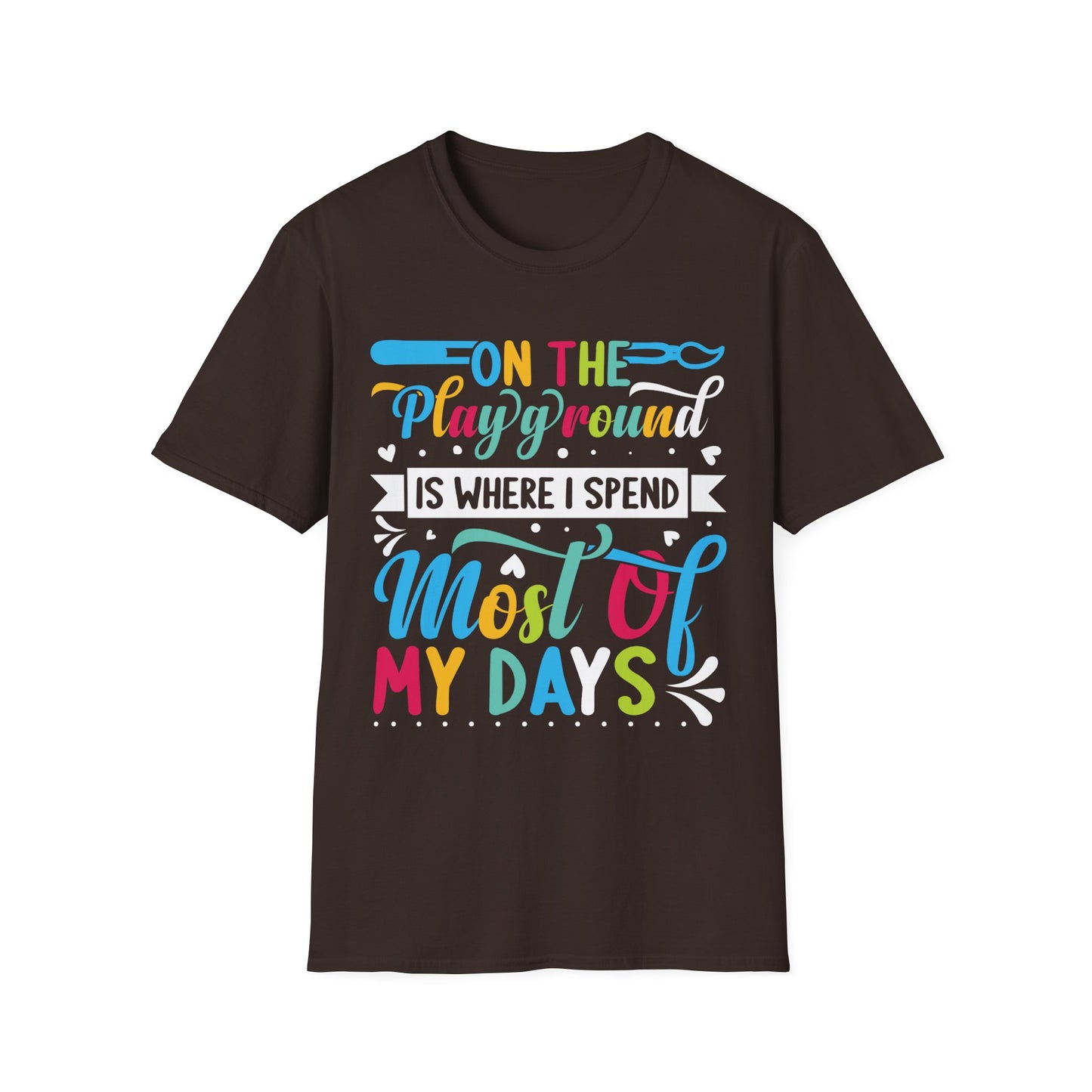 On The Playground Graphic Tee - Back To School T-Shirt