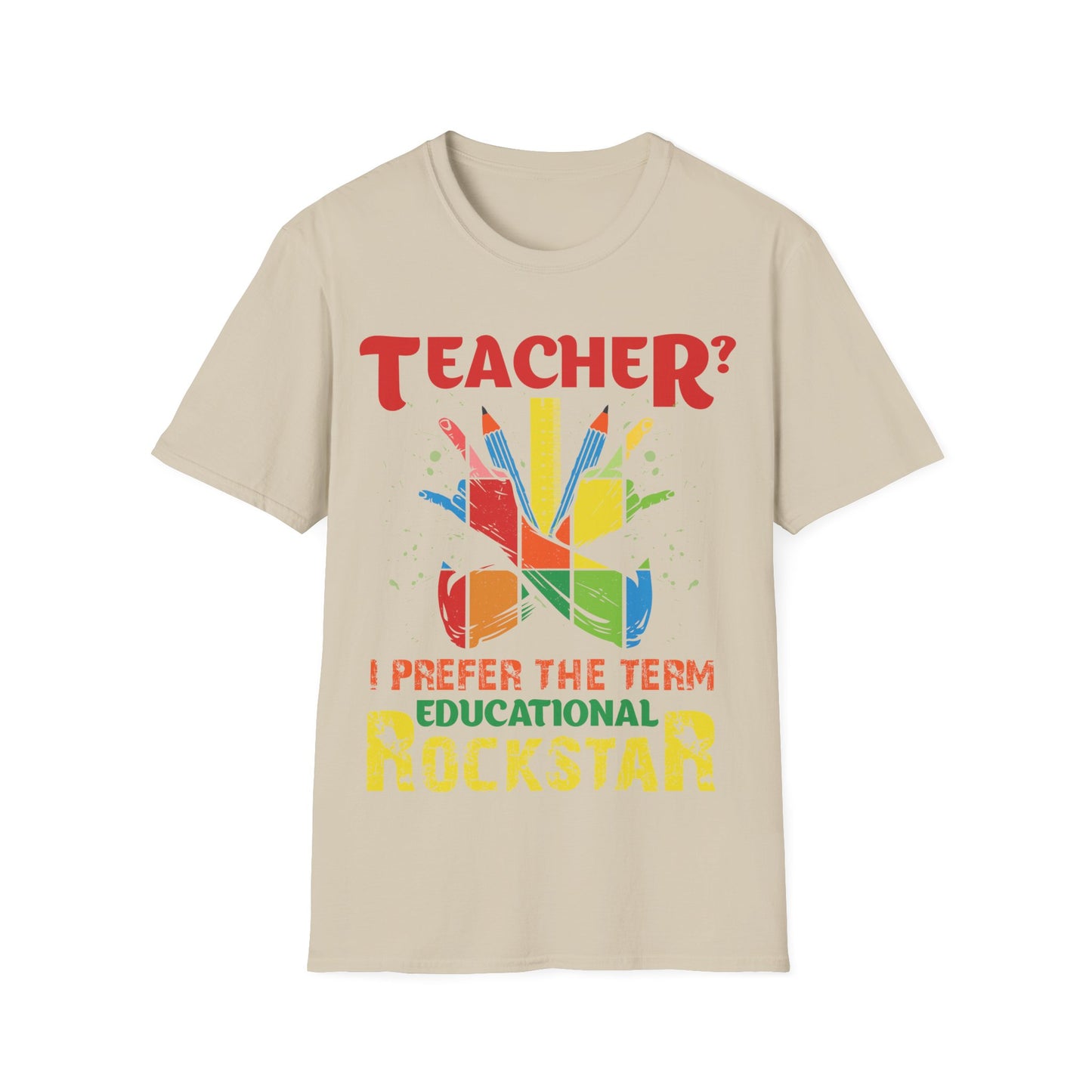 Educational Rockstar Unisex Jersey T-Shirt for Teachers - Motivation