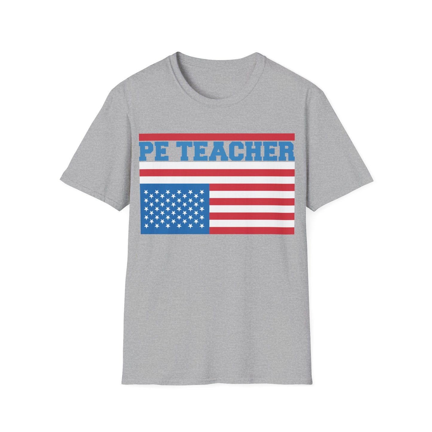 PE Teacher Stars & Stripes - Unisex Short Sleeve T-Shirt