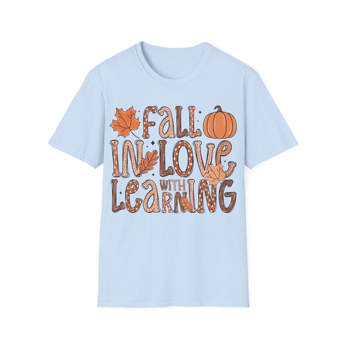 Fall in Love with Learning Shirt – Cute Teacher + Fall Classroom T-Shirt