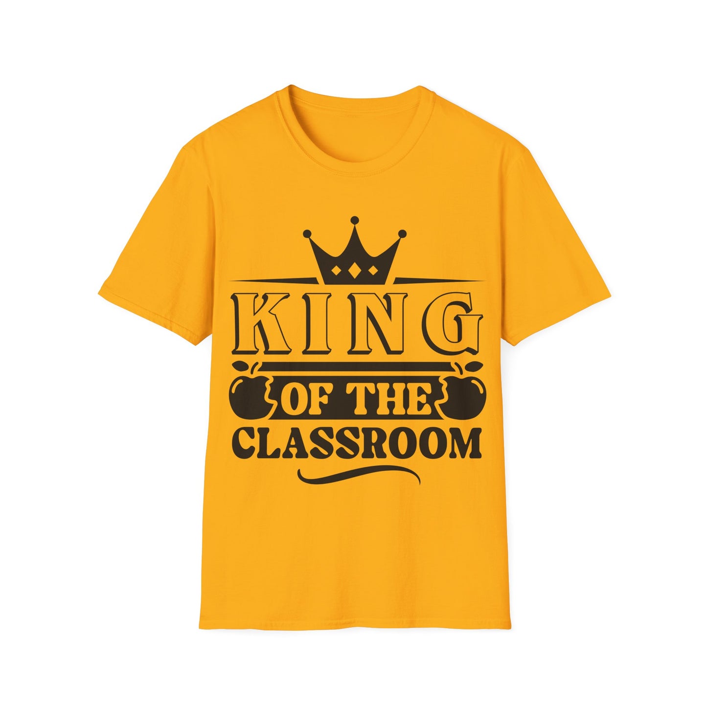 King of the Classroom Unisex Jersey Short Sleeve Teacher T-Shirt - Word Graphic Tee