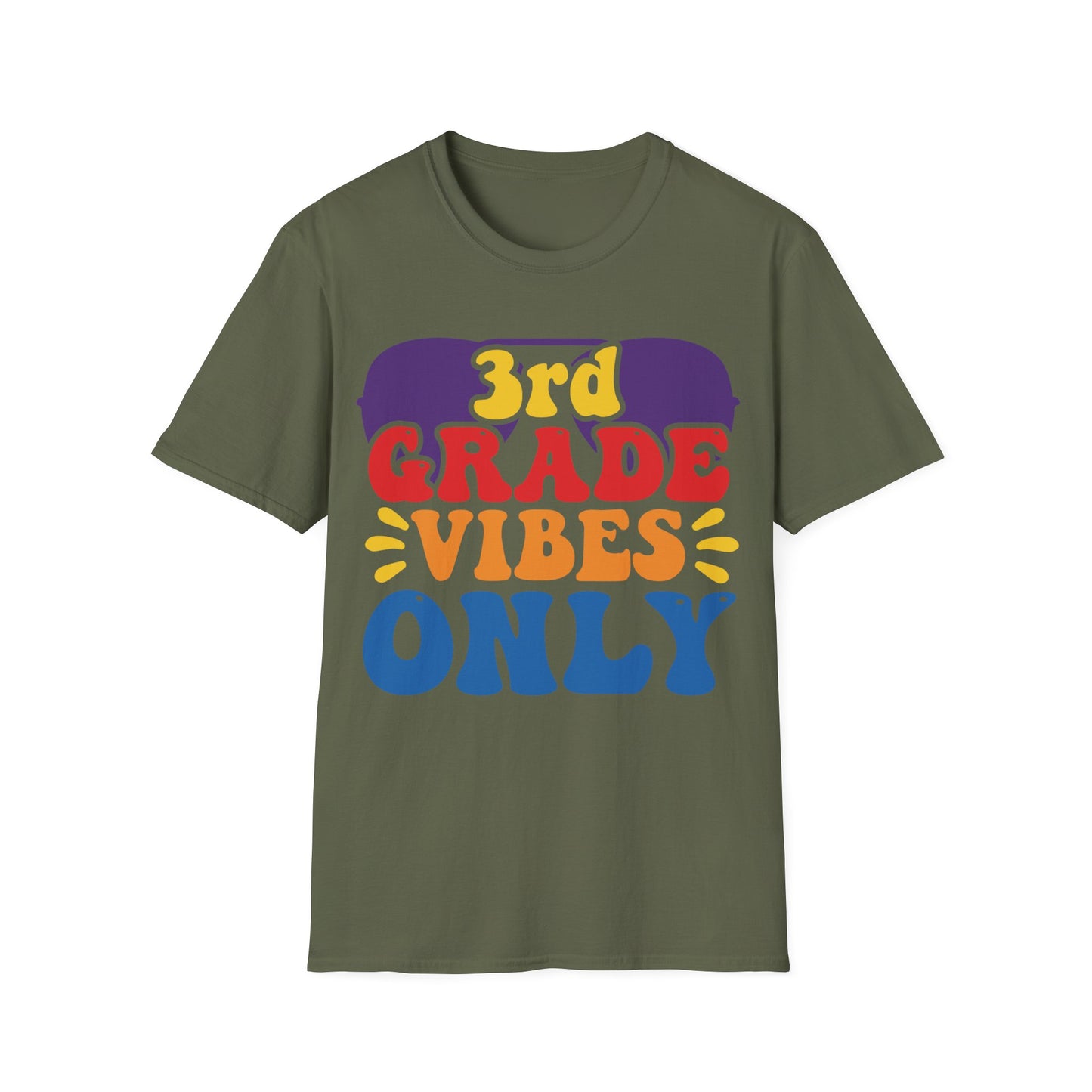 3rd Grade Vibes Only - Back To School Unisex Short Sleeve T-Shirt