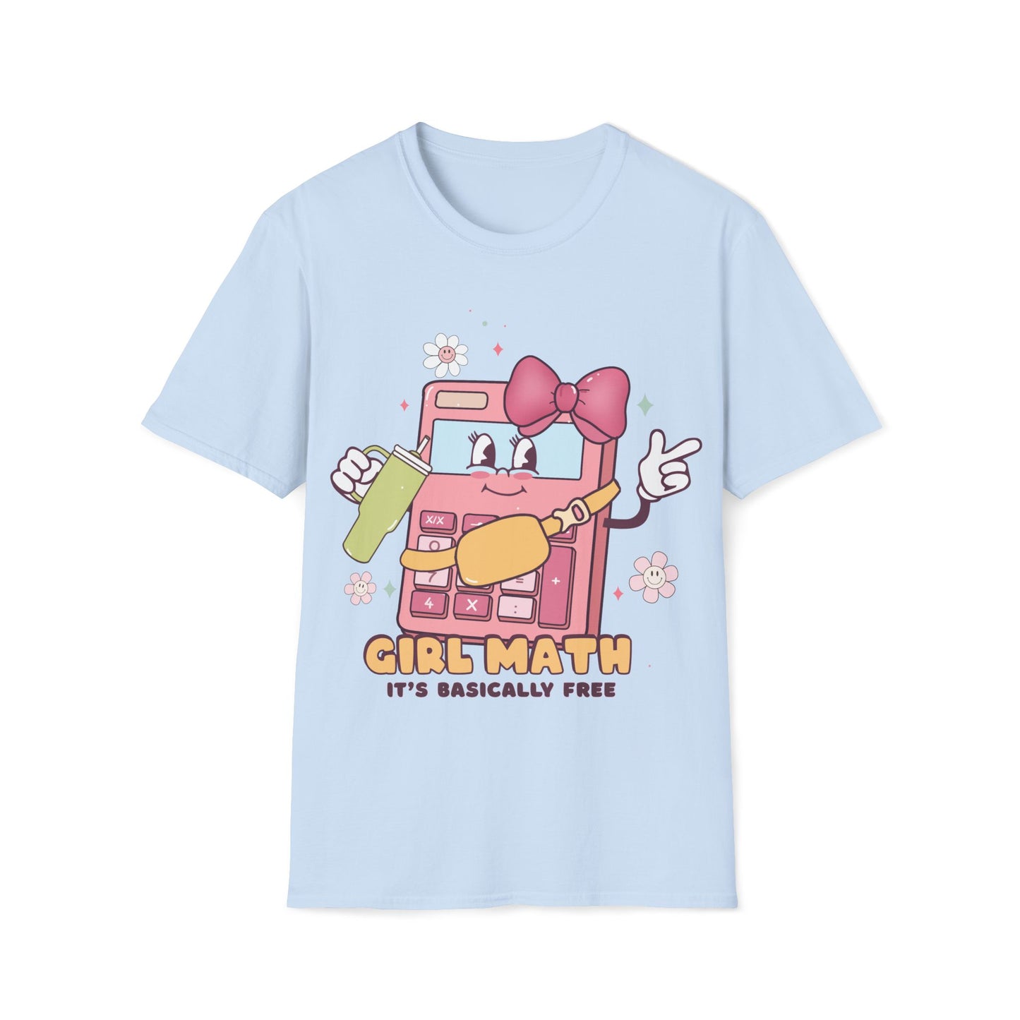 Girl Math - Cute, Graphic, Playful Teacher T-shirt