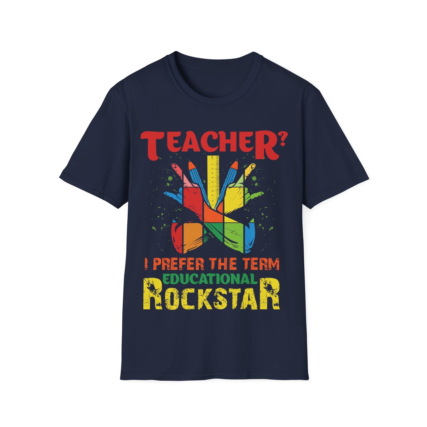 Educational Rockstar Unisex Jersey T-Shirt for Teachers - Motivation