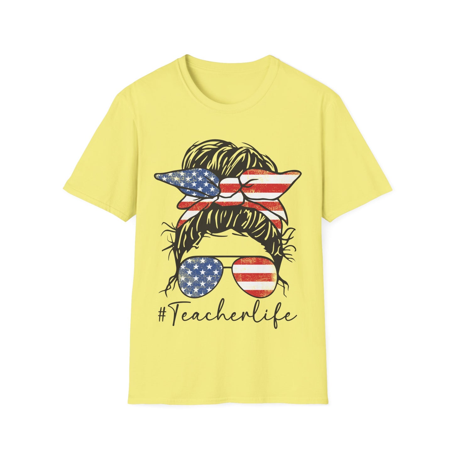 Teacher Life Patriotic - Unisex Short Sleeve T-Shirt