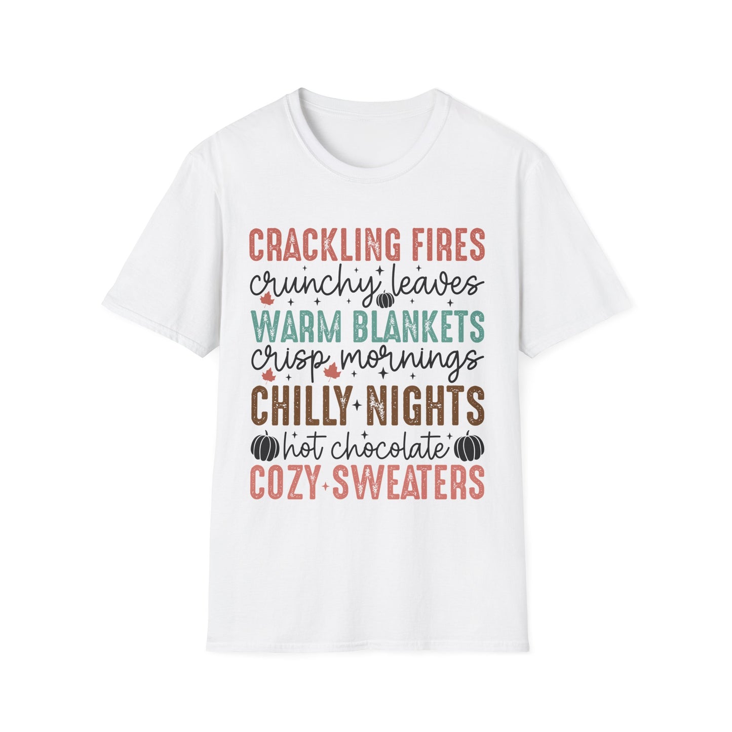 Cozy Fall Vibes Shirt – Crackling Fires + Warm Blankets Autumn T-Shirt