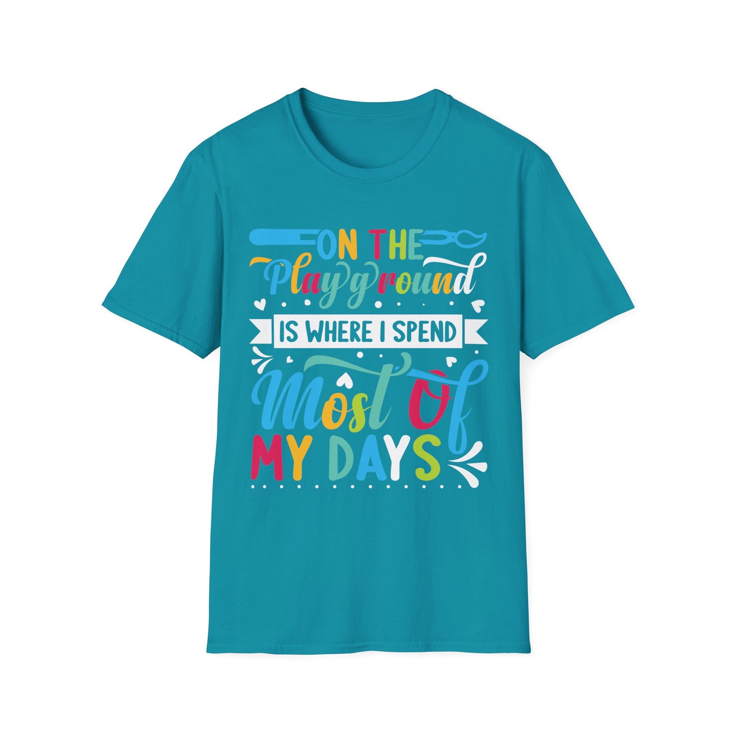 On The Playground Graphic Tee - Back To School T-Shirt