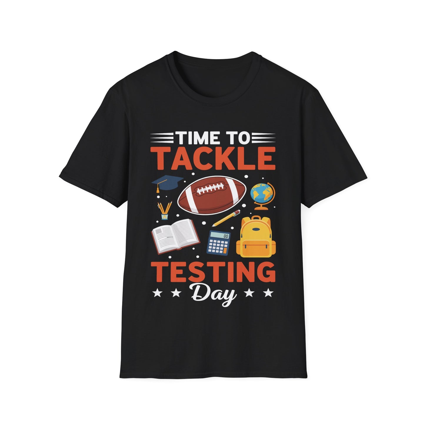 Funny Teacher Testing Day Shirt – Time to Tackle Testing Day T-Shirt
