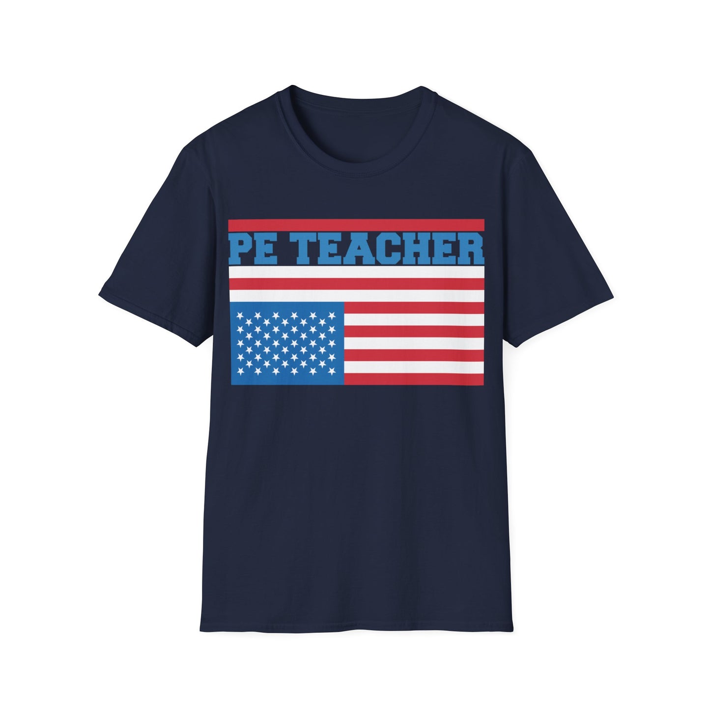 PE Teacher Stars & Stripes - Unisex Short Sleeve T-Shirt