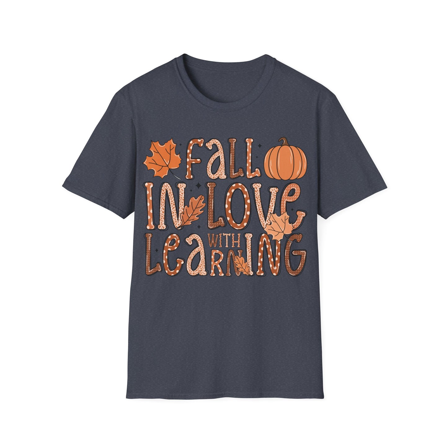 Fall in Love with Learning Shirt – Cute Teacher + Fall Classroom T-Shirt
