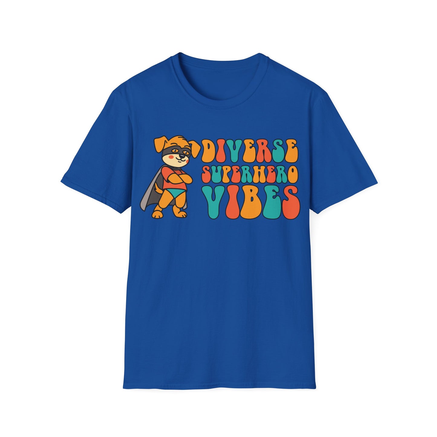 Diverse Superhero Vibes - Celebrating Neurodiversity + Inclusion - T-Shirt