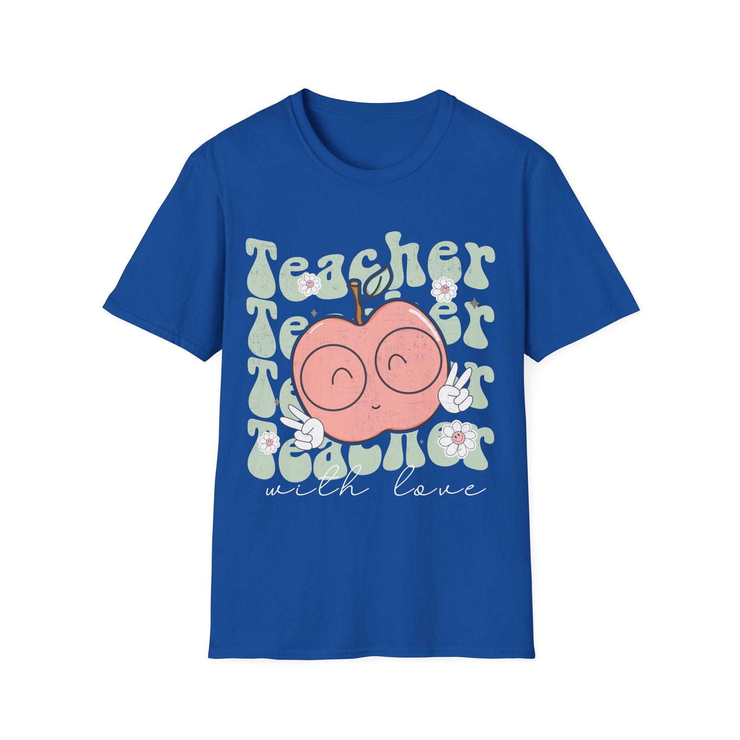 Teacher T-shirt: Cute Apple Design with Love