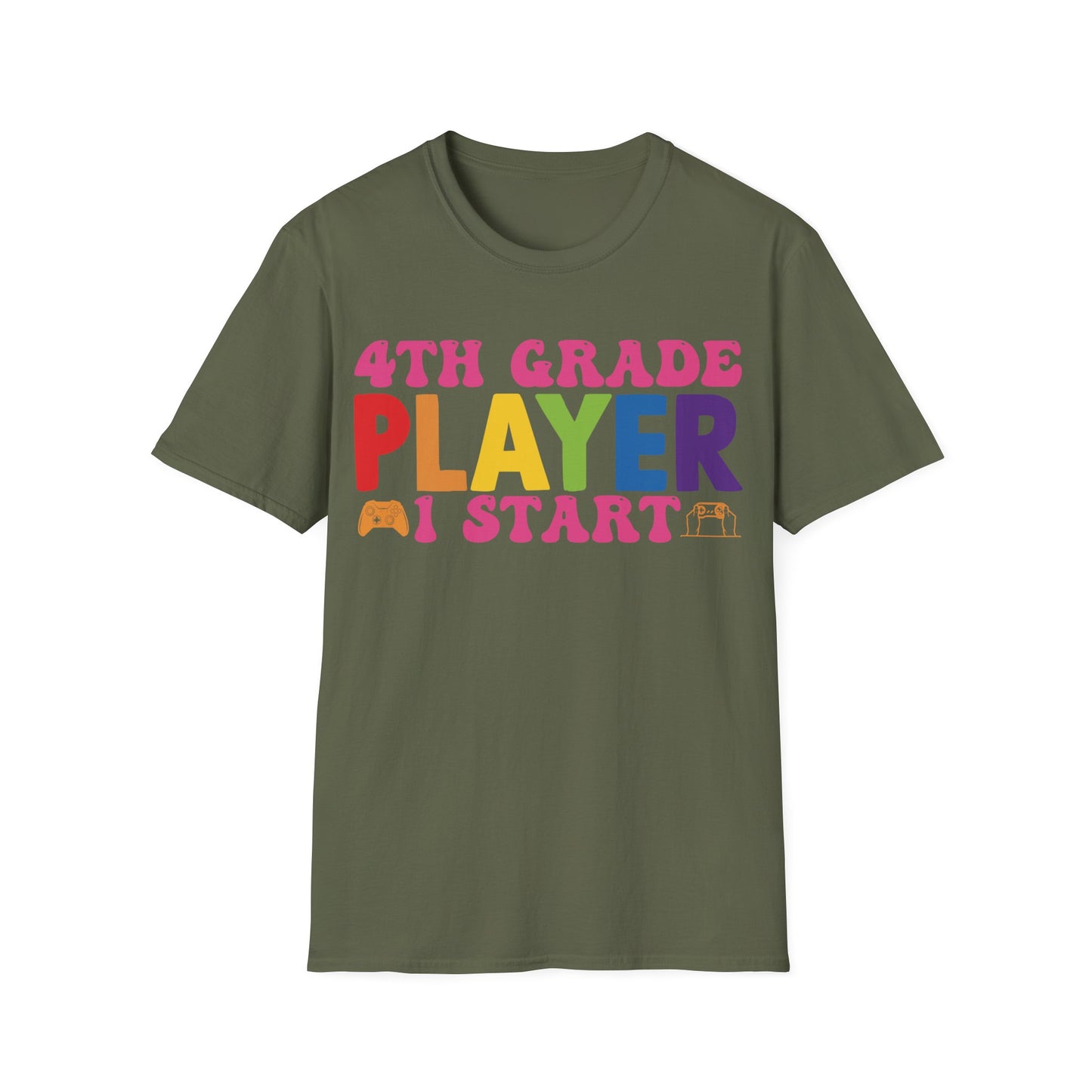 4th Grade Gaming Graphic Tee - Back To School T-Shirt
