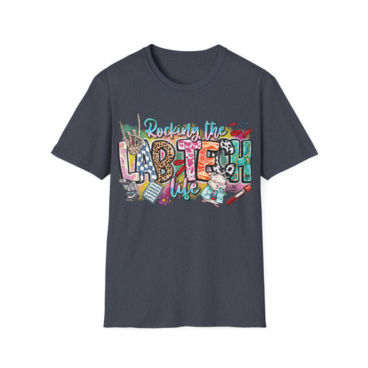 Rocking the Lab Tech Life - Colorful + Bright Unisex Short Sleeve T-Shirt