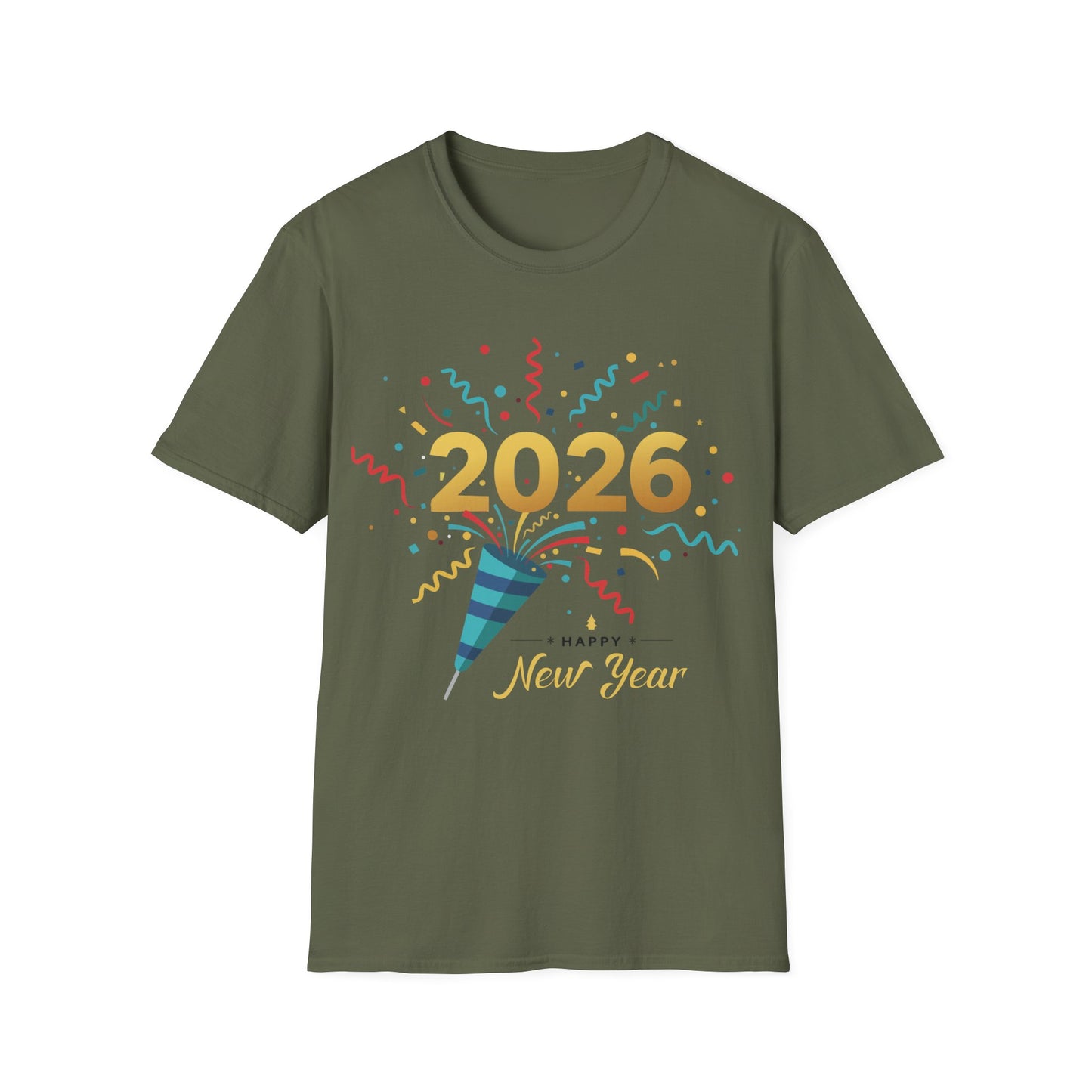 Happy New Year 2026 Shirt – Festive New Year’s Eve Party + Celebration T-Shirt