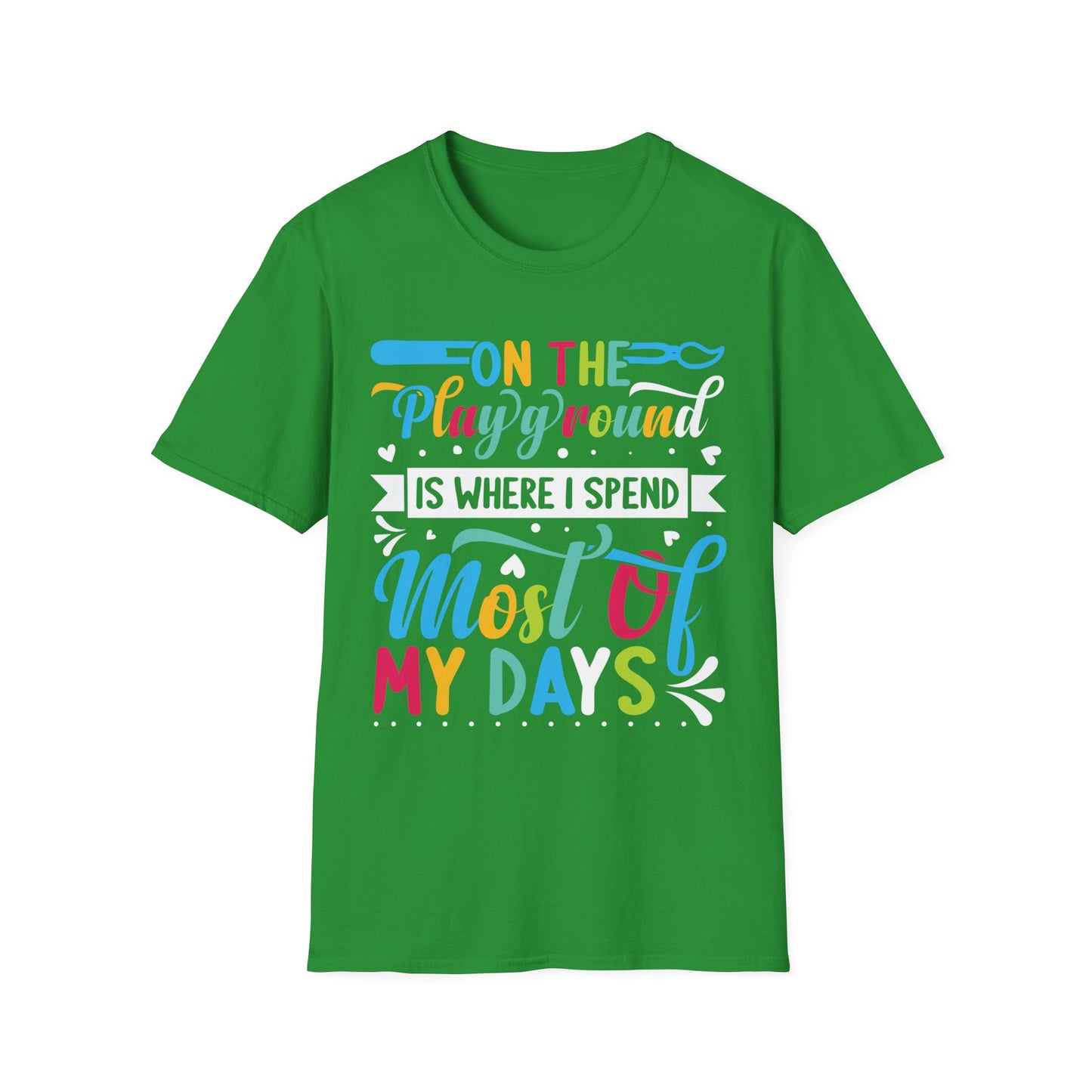On The Playground Graphic Tee - Back To School T-Shirt