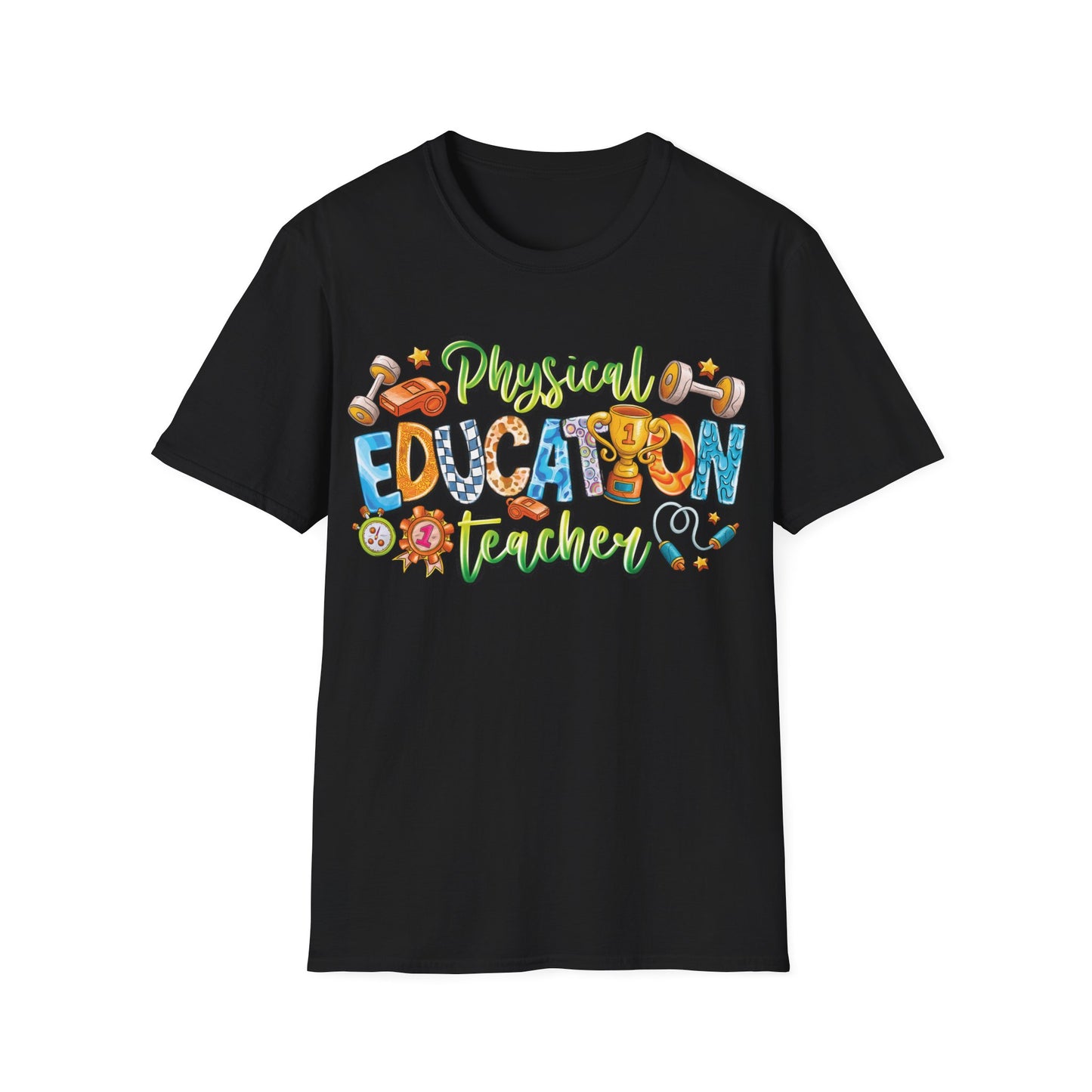 Physical Education Teacher - Cheerful Unisex Short Sleeve T-Shirt