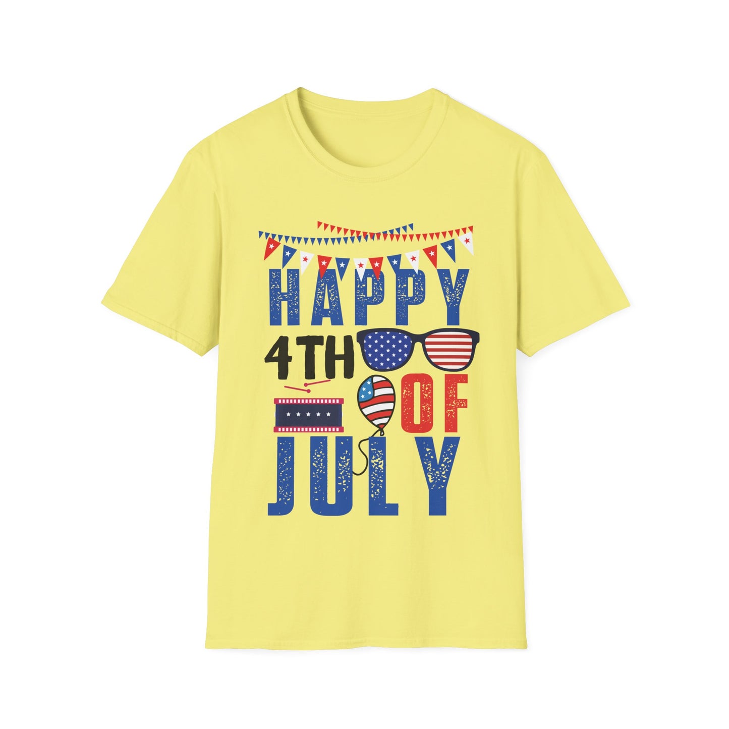 Happy 4th July - Unisex Short Sleeve T-Shirt