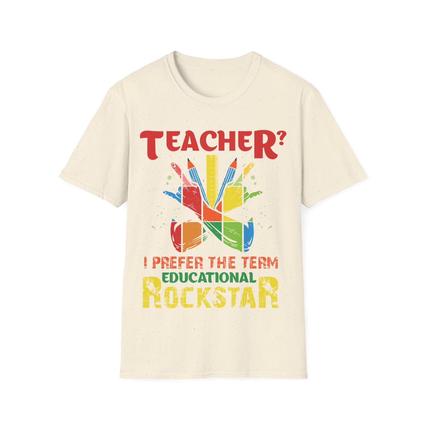Educational Rockstar Unisex Jersey T-Shirt for Teachers - Motivation