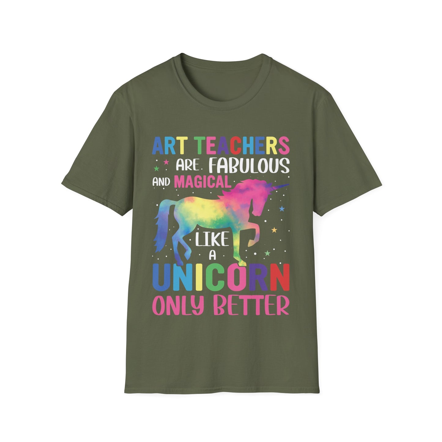 Art Teacher Unicorn T-Shirt – Magical Rainbow Teaching Tee