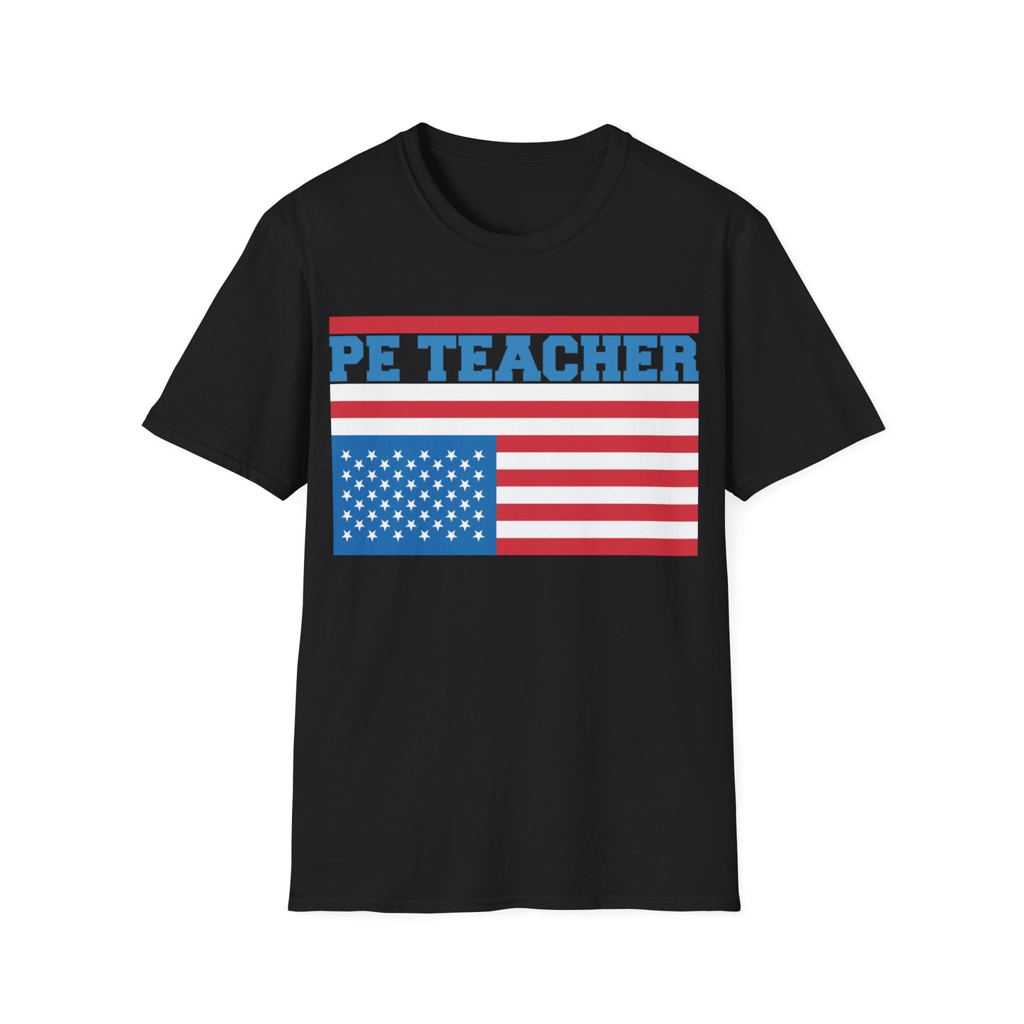 PE Teacher Stars & Stripes - Unisex Short Sleeve T-Shirt
