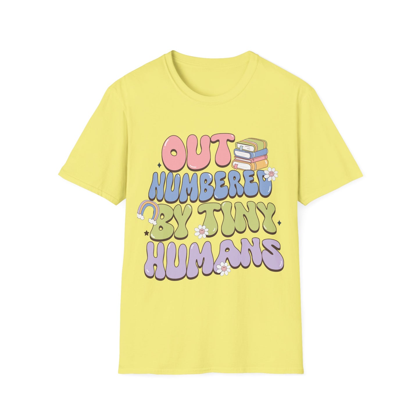 Outnumbered by Tiny Humans Unisex T-shirt - Cute Kindergarten + Parent Shirt