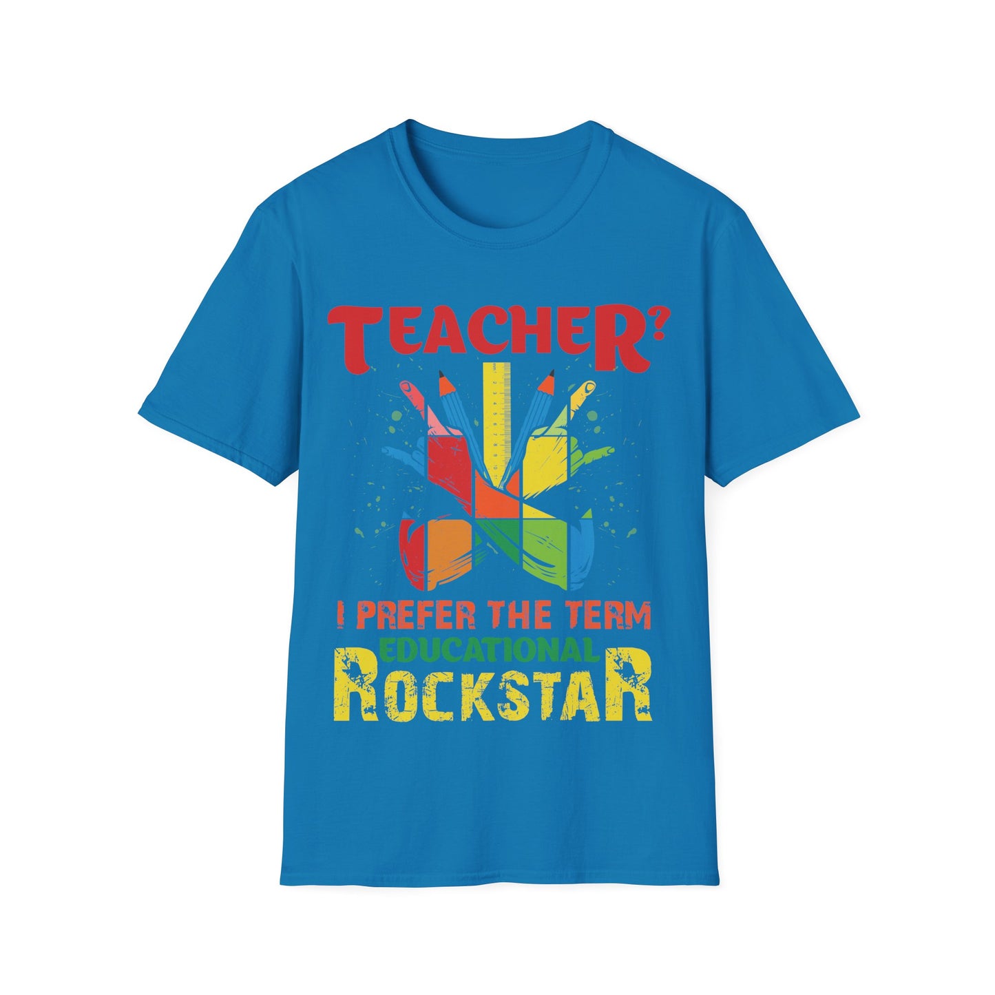 Educational Rockstar Unisex Jersey T-Shirt for Teachers - Motivation