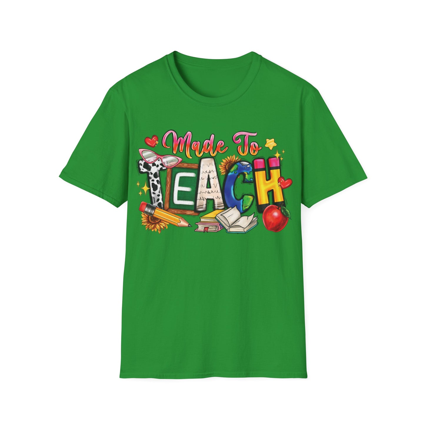 Made To Teach - Cheerful Unisex Short Sleeve T-Shirt