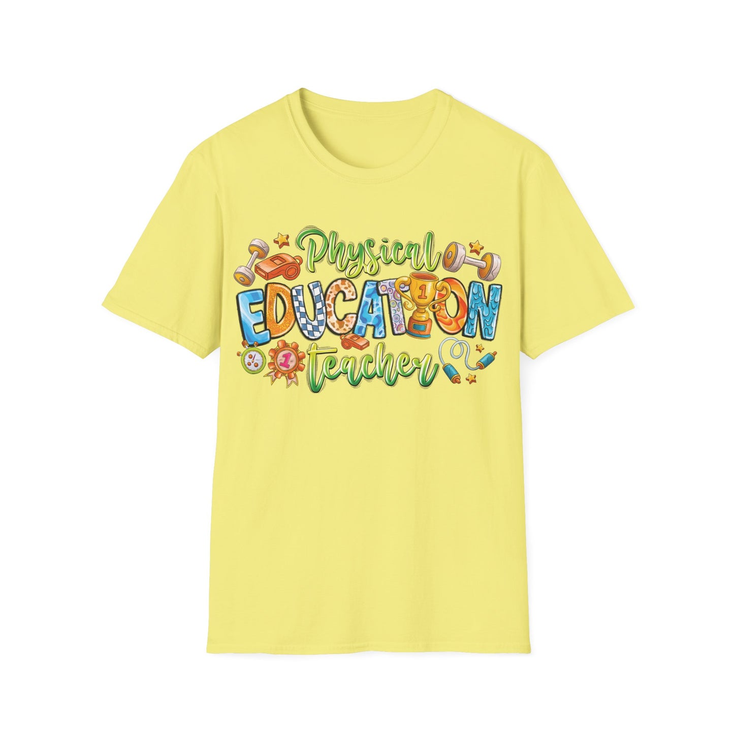 Physical Education Teacher - Cheerful Unisex Short Sleeve T-Shirt