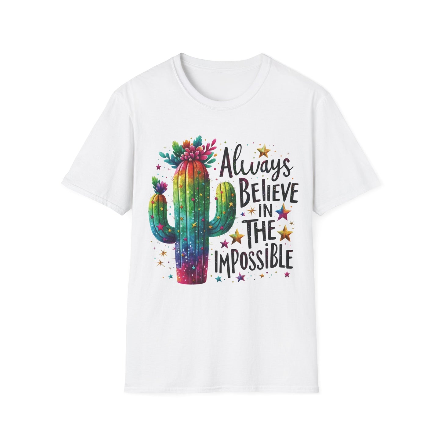 Always Believe In The Impossible - Motivational Teacher's Unisex Short Sleeve T-Shirt