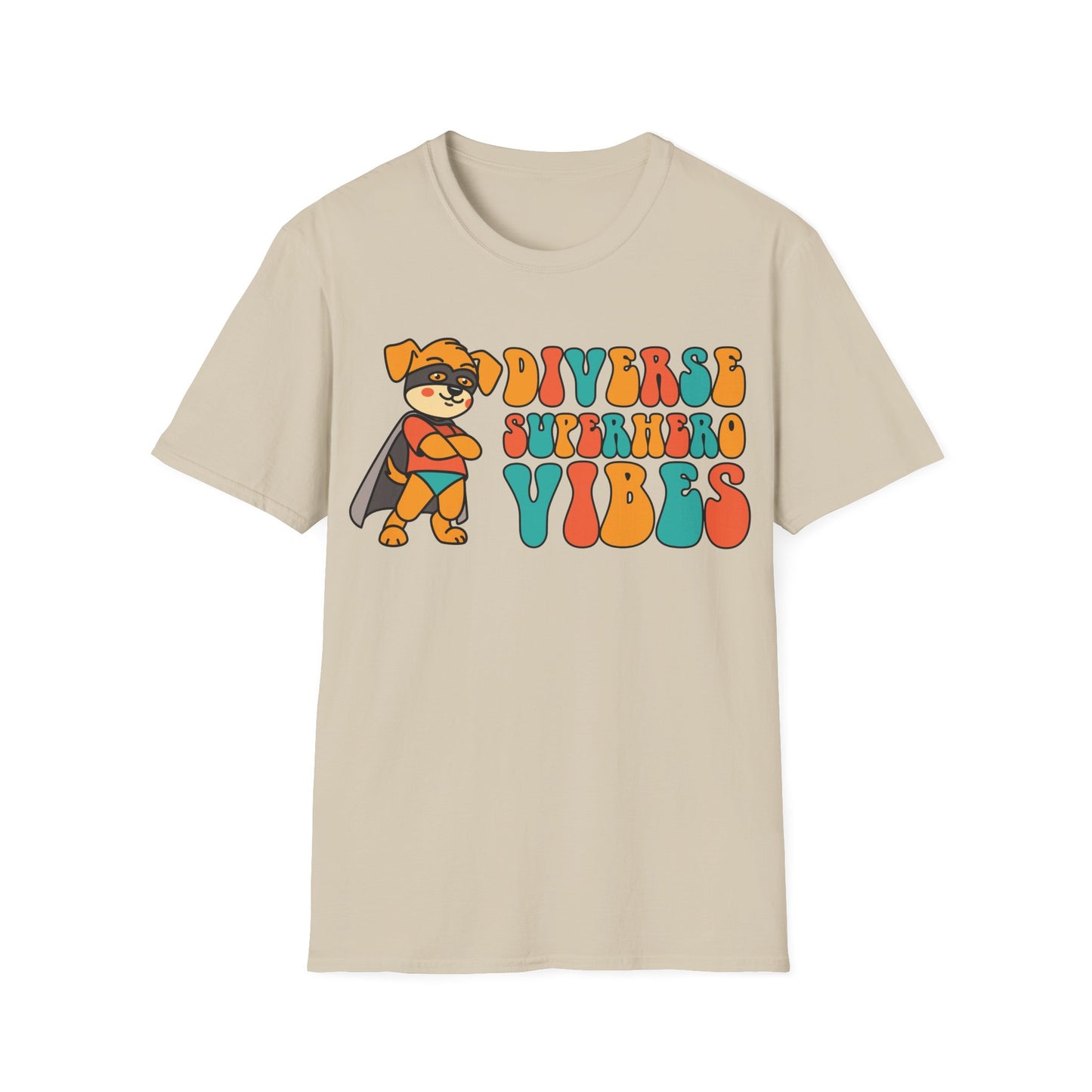 Diverse Superhero Vibes - Celebrating Neurodiversity + Inclusion - T-Shirt