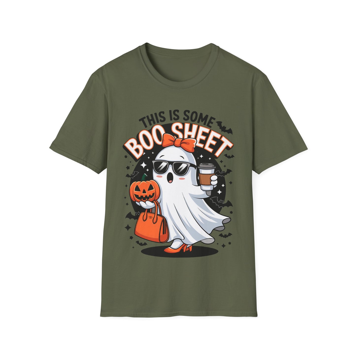 This Is Some Boo Sheet Halloween T-Shirt | Funny Ghost Coffee Tee
