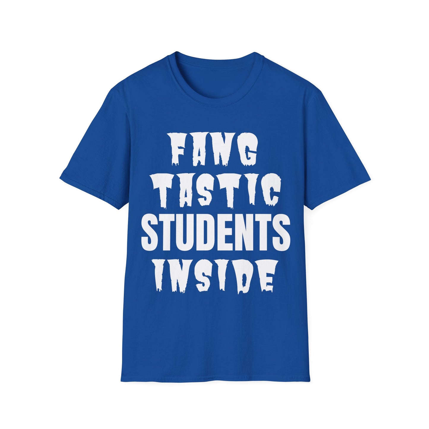 Fang-Tastic Students Inside Halloween Teacher T-Shirt + Hoodie | Funny Classroom Outfit