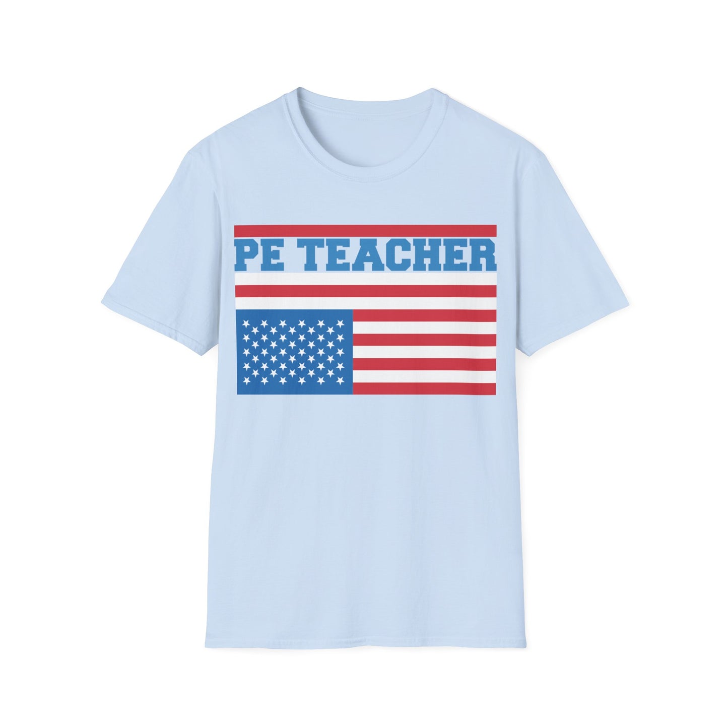 PE Teacher Stars & Stripes - Unisex Short Sleeve T-Shirt