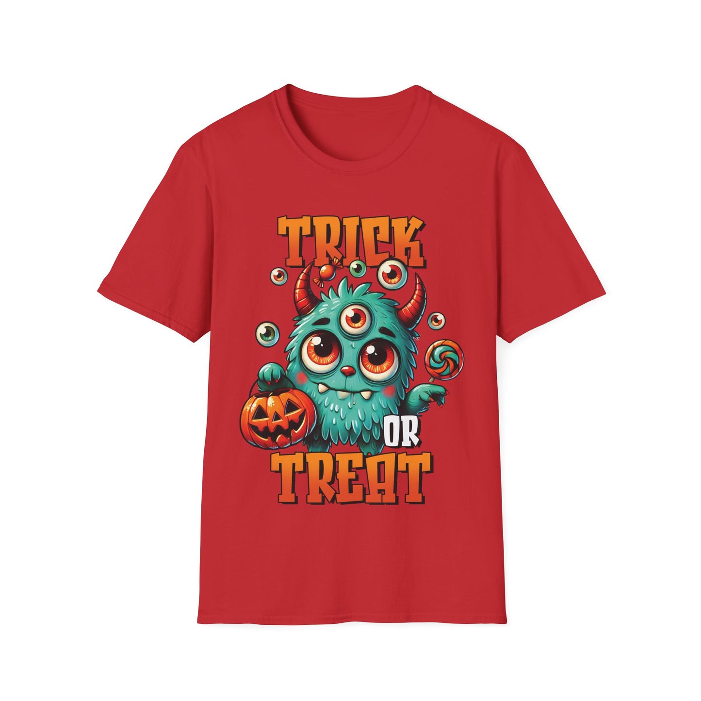 Trick or Treat Monster T-Shirt | Cute Halloween Teacher Tee