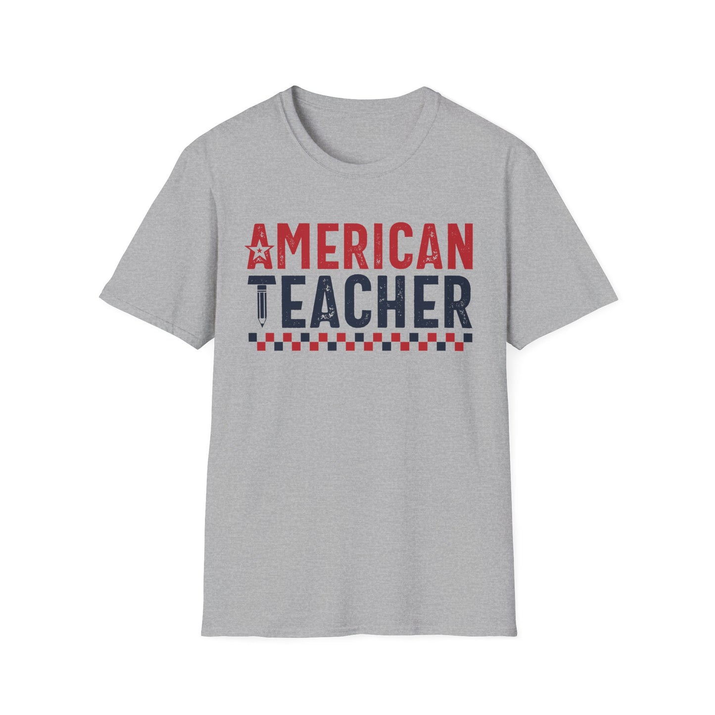 American Teacher -Patriotic Unisex Short Sleeve T-Shirt